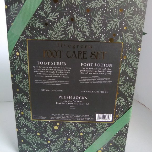 Live Green Foot Care Spa Set Brand New includes Lotion, Plush soft socks - Picture 4 of 4